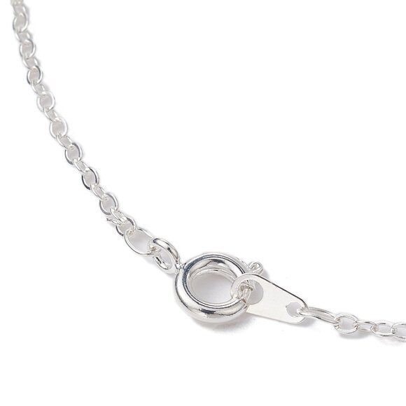 NWOT Handmade Wire Wrap Pendant Gemstone necklace, Cross beaded Necklace - Picture 5 of 6